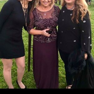 Maroon/burgundy beaded dress